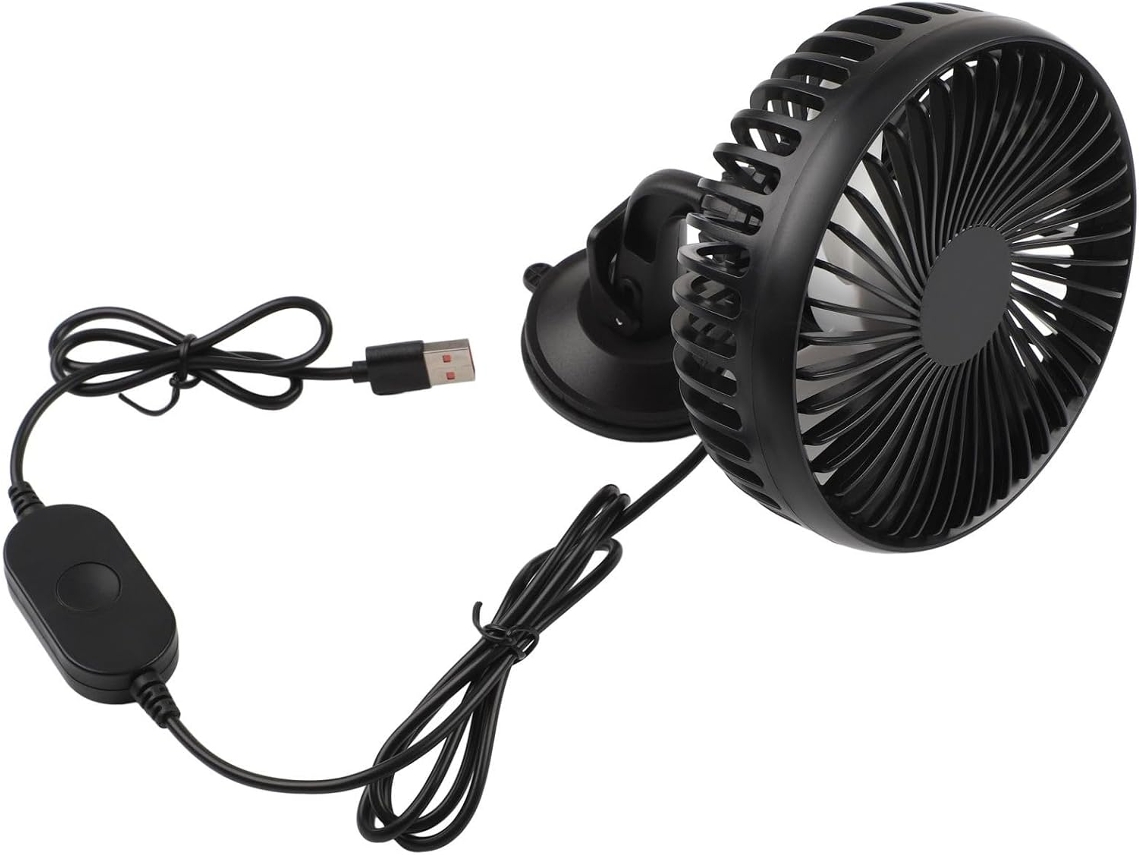 Ventilador De Carro 12v-24v Com Controle 3 Velocidades, Mesa