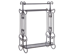 Suporte para toalha BELIANI Gladis de Ferro Preto 60x35x90