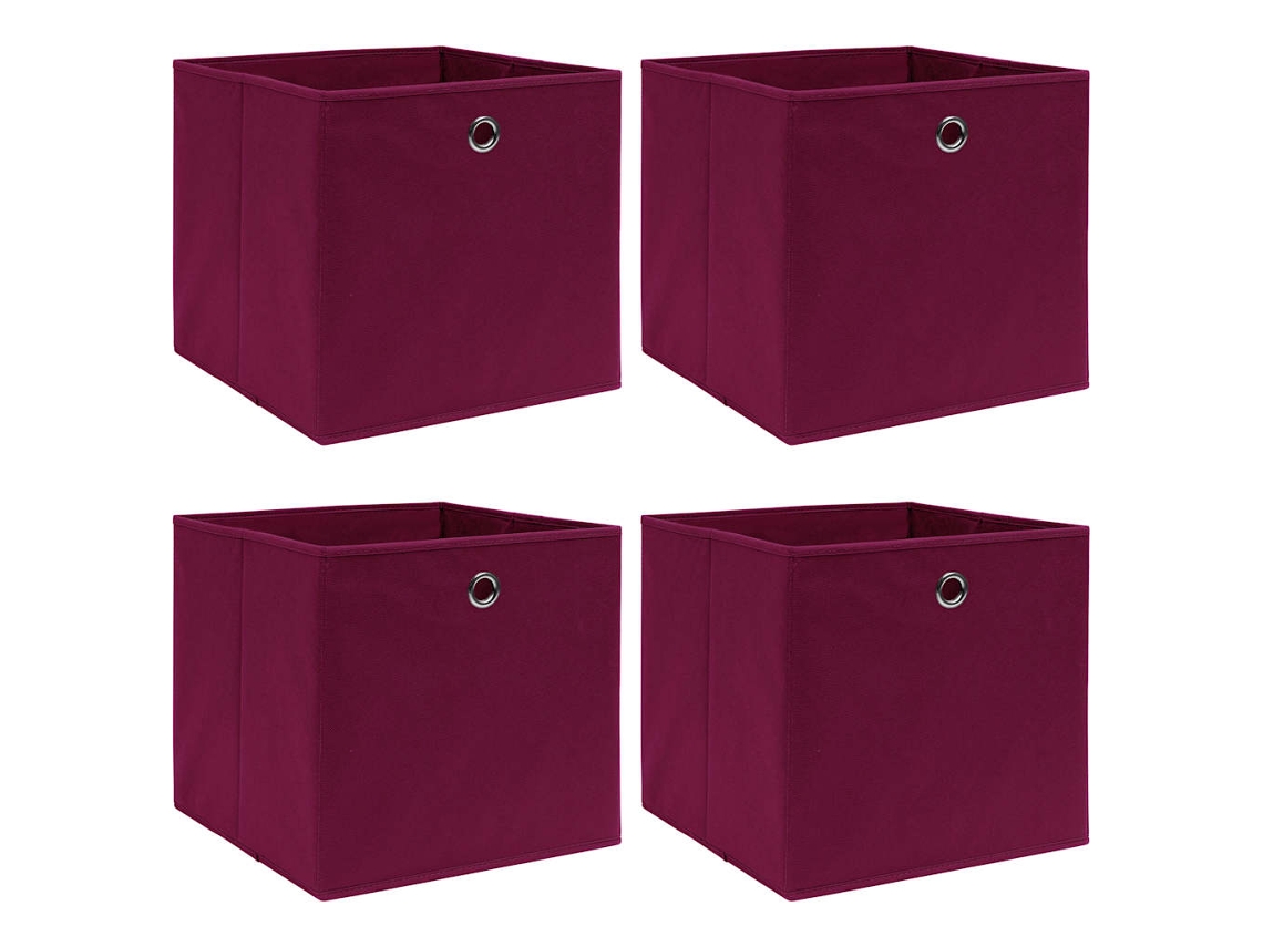 Storage Box, Storage Boxes Vidaxl Vermelho Tecido (n/a)