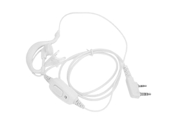 Fone De Ouvido Walkie Talkie Hurrise, Rádio Bidirecional, Fone De Ouvido Branco Grande Ptt K Com Borracha Para Pendurar No Queixo Brilvibera