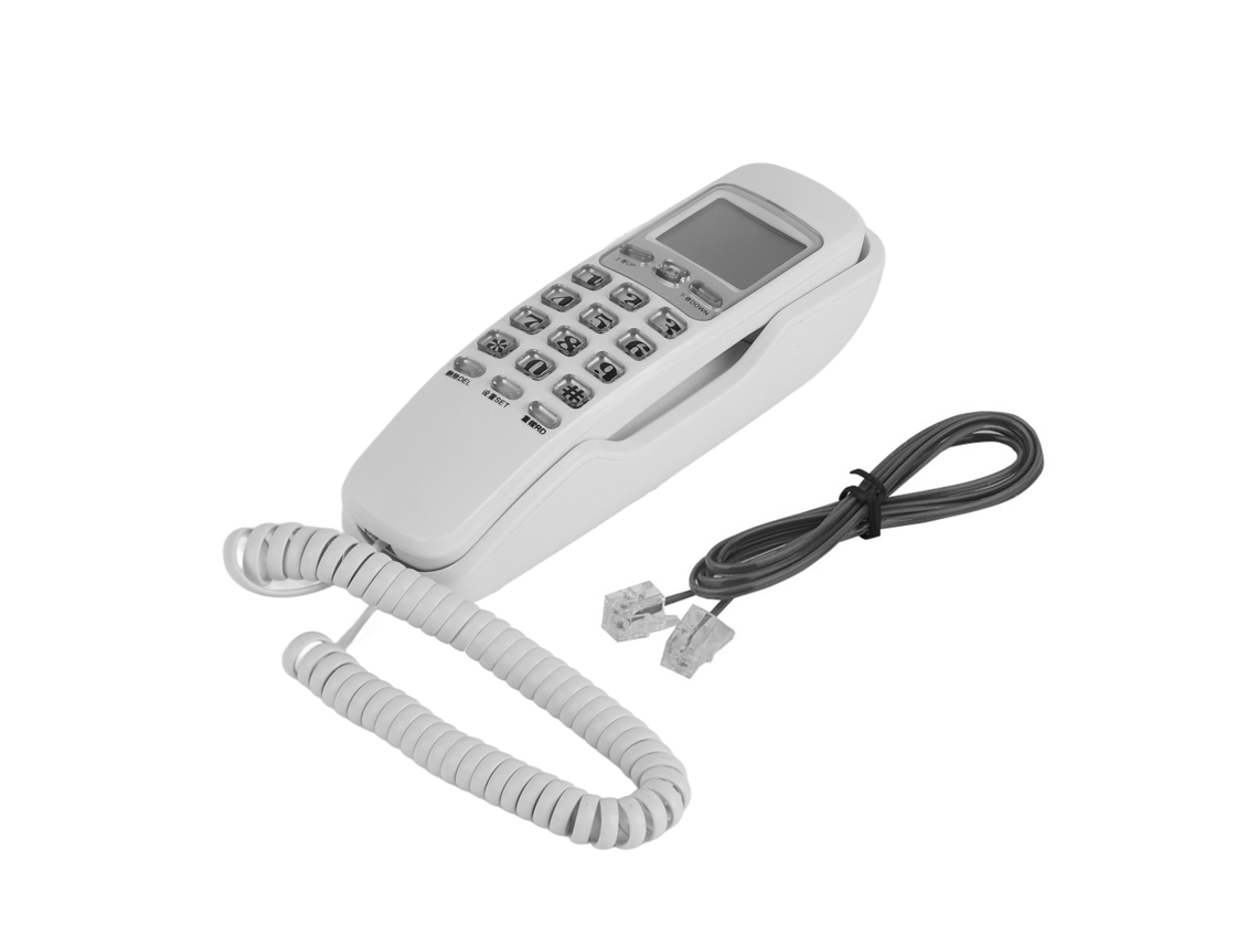 Aetheria telefone Mural Fixo com Rediscagem um Botão Pesquisa Chamadas Proteção Contra Raios