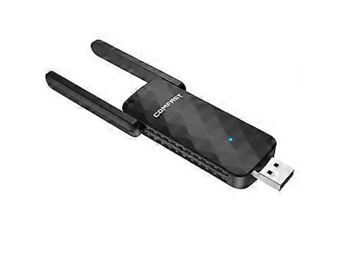 Cf 827f Adaptador Wifi Desktop Placa 300mbps Rede De Computadores Wifi Lan Transmissor De Internet Usb Alta Potência 2 Antenas Slowmoose