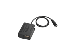 Adaptador de alimentação CA Andoer DMW-AC8 para câmeras Panasonic FZ200, FZ1000, G5, G6, G7, G85 e GX8.
