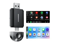 Adaptador CarPlay sem fio 2 em 1 para Apple CarPlay e Android Auto, WiFi de 8 GHz, Plug and Play Digitallab