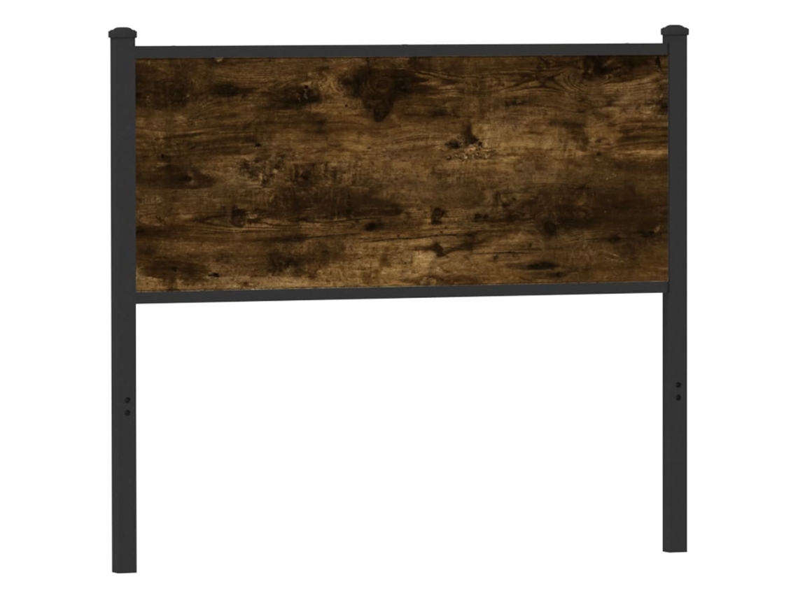 Cabecero de 107 cm en madera/acero, roble ahumado