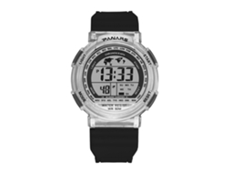 Reloj Digital Electrónico Con Correa De Plástico Para Estudiantes Parnars (negro)