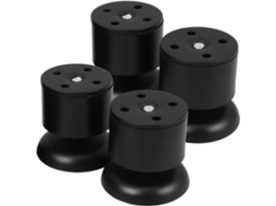 Conjunto De 4 Peças De Móveis Redondos Ajustáveis Em Aço Inoxidável Para Mesas, Camas, Sofás E