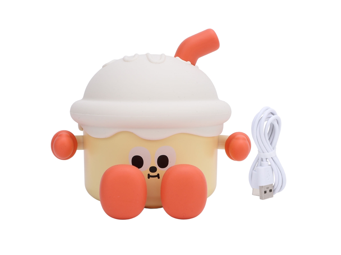 Rebe-lâmpada Noturna De Silicone Fofa 3 Níveis Reguláveis Recarregável 1200mah Usb Para Crianças, Meninas, Adultos, Decoração De Quarto Amarela