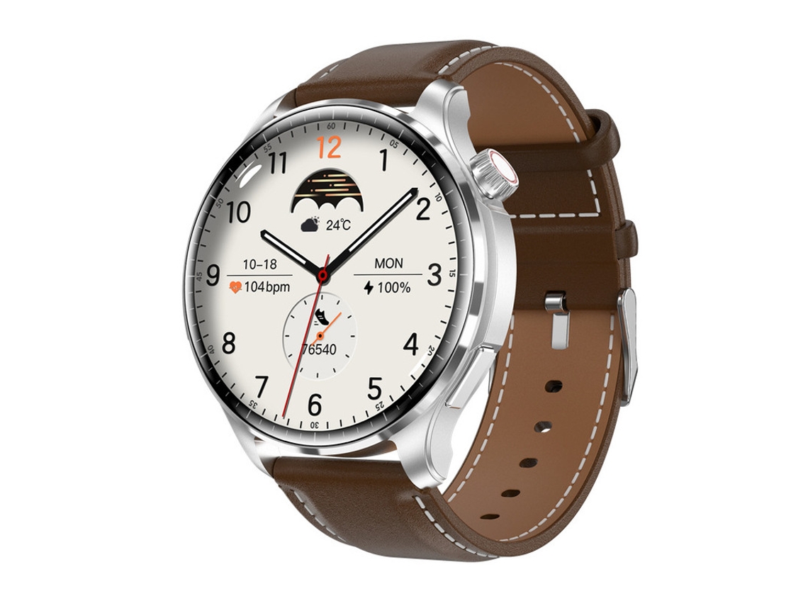 SHAH ARPAN Smart Watch M13 Hd Bluetooth Glicose no Sangue Esportes Multifuncionais Couro Marrom