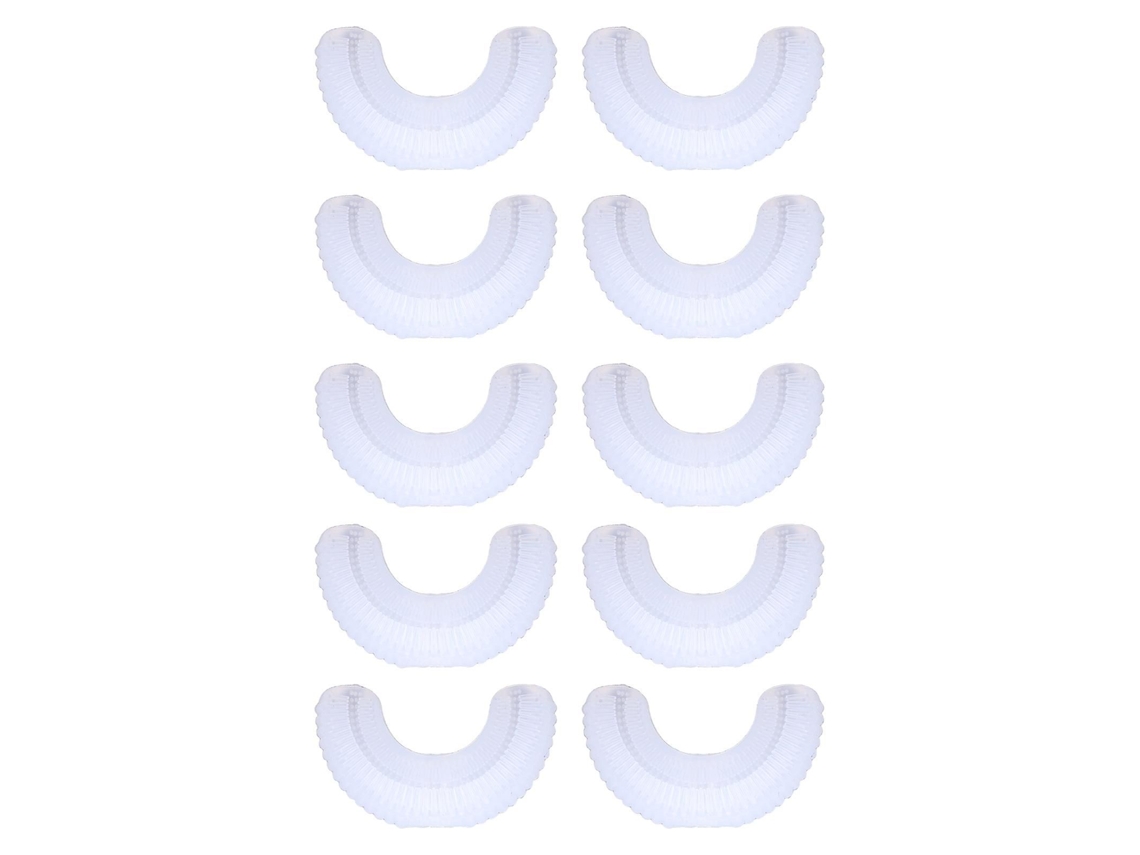 Conjunto de 10 Cabeças Substituição para Escova Dentes Elétrica Infantil, em Formato U, Feitas Silicone Ma Cio Qualidade Alimentar GOKOCO