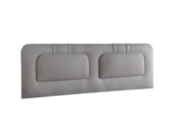 Cabeceira estofada BLUME para Cama 160 AquaClean Microfibra cinza ( 160 x 50 x 7 cm)