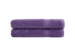 Vidaxl Toalhas Premium Solund 2 Pcs 100x200 Cm 600 Gsm Roxo