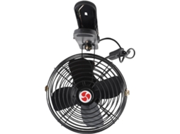 Ventilador De Metal 8 Polegadas Para Resfriamento Carros – Potente E Silencioso Com Clipe Veículos Solução Portátil