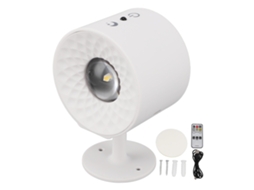 2026 lâmpada de Parede Led Sconce com Bateria, Rotação Magnética, 3 Cores, Controle Táctil e Remoto, Acessório de Iluminação