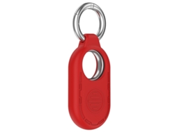 Capa Para Samsung Galaxy Smarttag 2 Location Tracker Protetora De Silicone Portátil Vermelho