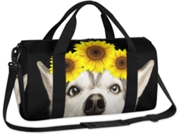 Bolsa Esportiva Divertida em Formato de Girassol para Crianças 45 X 21 5 X 23 Cm Tecido de Poliéste Formato de