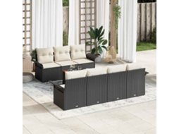 Vidaxl Conjunto De Sofá De Jardim 8 Unid. 7-número De Lugares