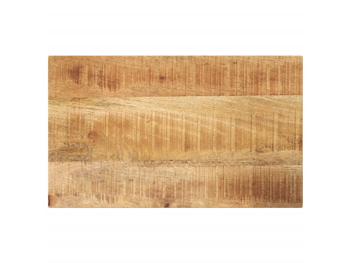 Vidaxl Tampo De Mesa Retangular 50x20x3,8 Cm Mangueira Áspera Maciça