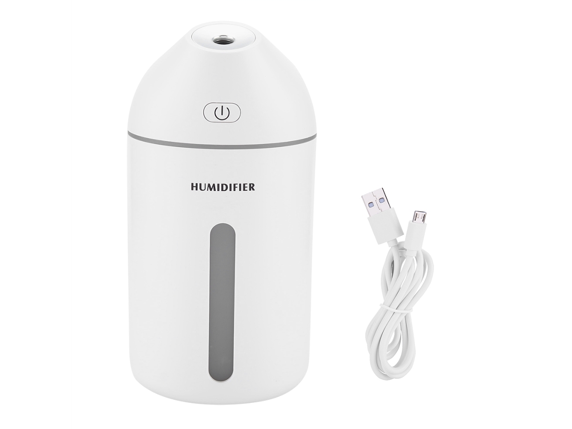Laxiscreed Umidificador Ultrassônico Mini Usb Com Luz Noturna, 320ml, Hidratação E Ambiente Relaxante