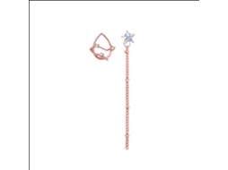 Brinco De Mulher Constellation Gêmeos Tassel Ouro Rosa