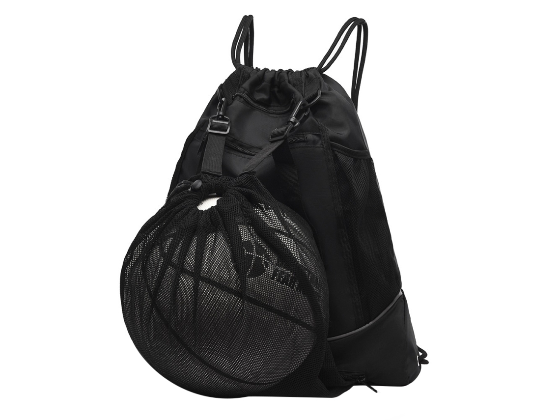 Mochila De Corda Para Basquete Plegável Com Bolsa De Malha Desmontável Para Esportes Outdoor Viagem