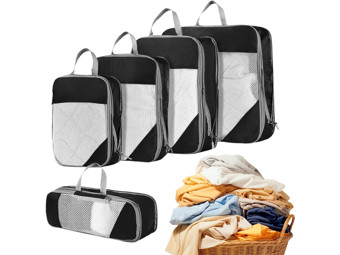 Conjunto De 5 Sacos De Compressão Dobráveis
