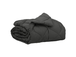 Edredão | Edredom | Duvet De Verão Simples Antracite 200 X 155 Cm Microfibra