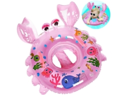 Boia Inflável Rosa Para Bebês - Boia De Natação Para Bebês (6-48 Meses) -aquaforge