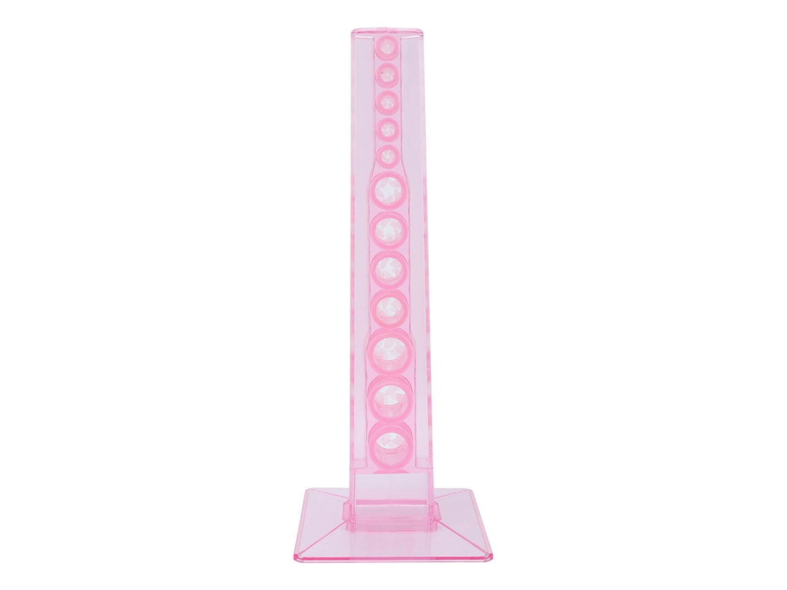 Suporte De Exibição De Canetas De Acrílico Flexível Para Maquiagem E Escritório Rosa