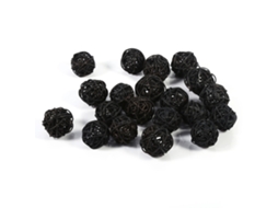 KOFIHETY 20 bolas de vime para decoração de casamento, Natal, aniversário e festa (preto)