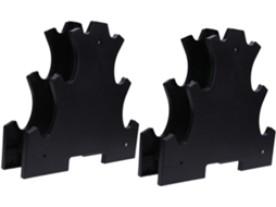 Suporte para Halteres BESPORTBLE de 2 Peças com Vários Níveis, Leve e Portátil | S/MARCA