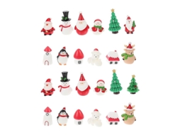 22 Peças De Enfeites Em Miniatura De Natal Allinless