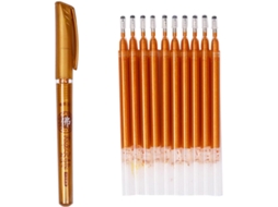 Conjunto De Recarga Para Caneta Gel Com Glitter, Ponta Fina,