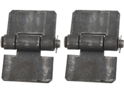 Dobradiças De Porta Aramox, 2 Peças, 106 X 75 X 5 Mm, Aço Cinza, Soldadas Em Reboque, Duráveis