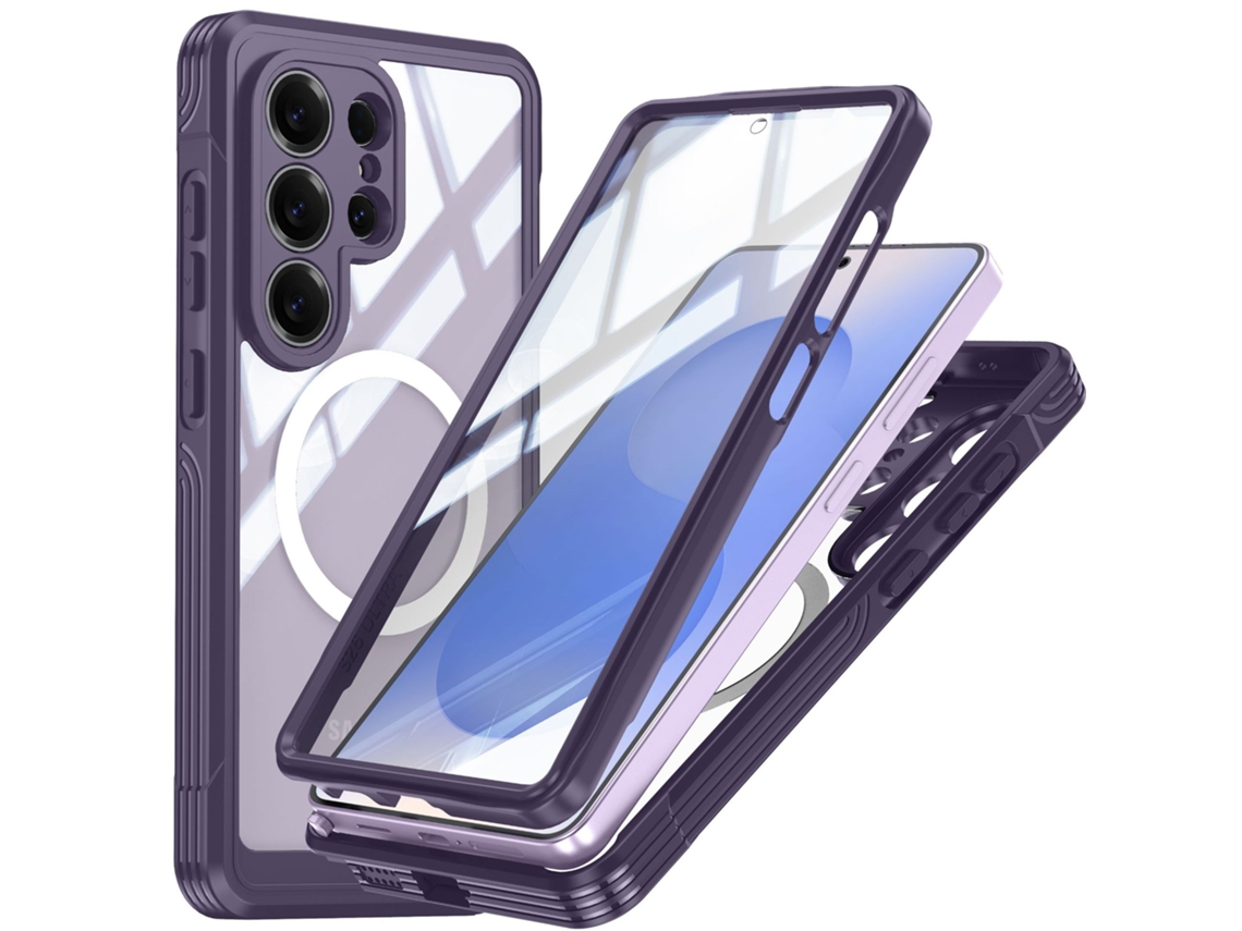 Capa Robusta Para Samsung Galaxy S26plus Proteção 360, À Prova De Choque, Poeira Roxo Panoona