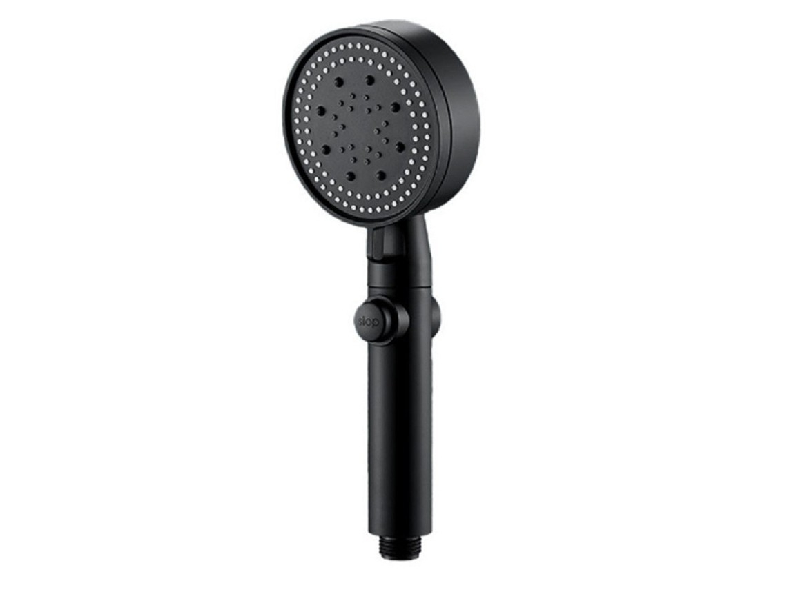 Black Samurai High-pressure Shower Set, Shower Holder For Bathroom.