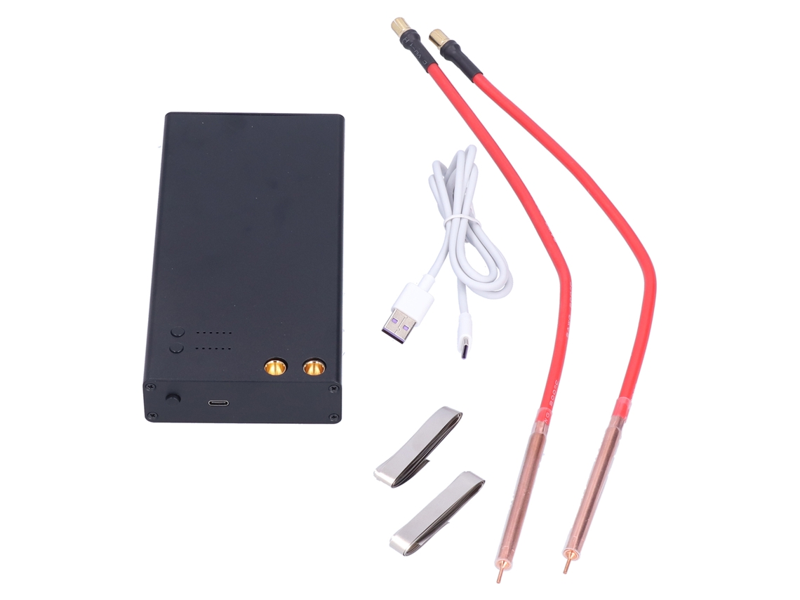 Soldador Punto 18650 Batería 6 Modos Portátil Com Pontas De Solda Cabo Usb Para Ferro Aço