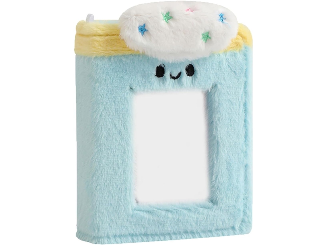 Álbum De Fotos Vicasky Em Peluche Bleu 3 Bolsas Pochettes Pvc Substituíveis Para Cartões De Proteção