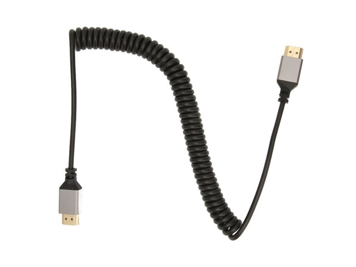 Hd Multimedia Interface Cabo Espiralado 4K 60Hz para Tablet Câmera Computador Tv Monitor HURRISE
