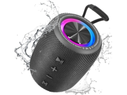 Alto falante Bluetooth portátil, sem fio, graves de 20W, modos multi LED JYTGALX