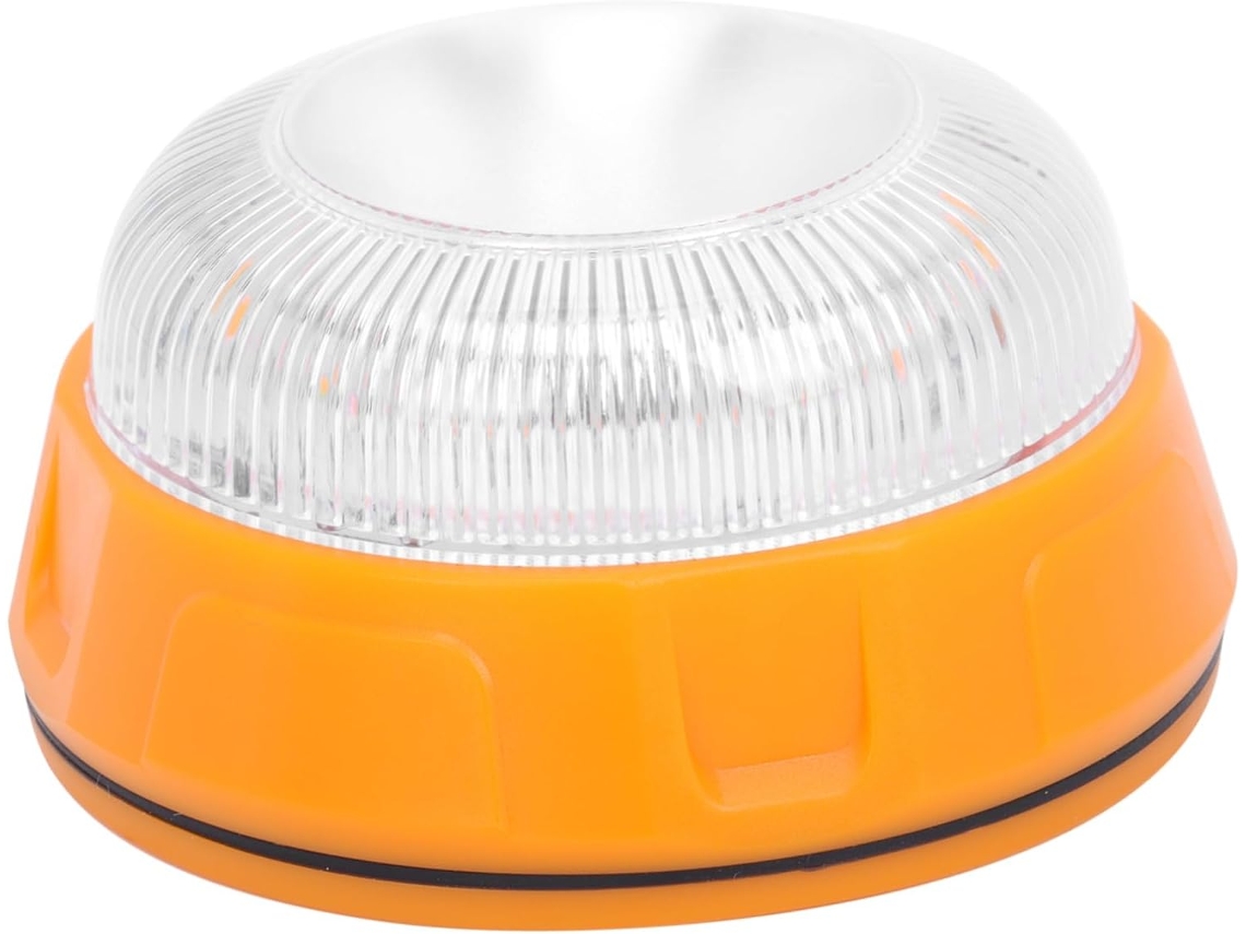 Luz De Advertência Led Amarela Para Veículos E Equipamentos Construção, Lâmpada Intermitente Leve Em Abs, Desempenho