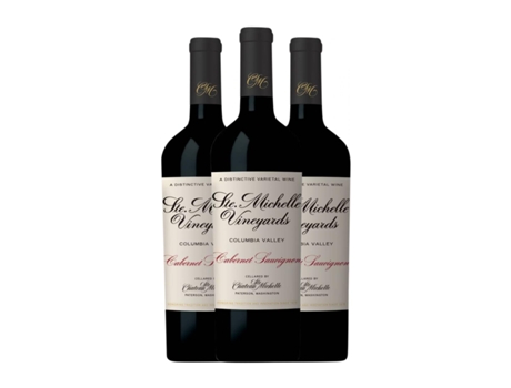 Vinho CHÂTEAU STE. MICHELLE Retro Merlot Columbia Valley (0.75 L - 3 Unidades)