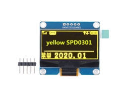 Módulo de display OLED 1.54 polegadas 128x64 IPS SPI IIC SPD0301 amarelo com S/MARCA