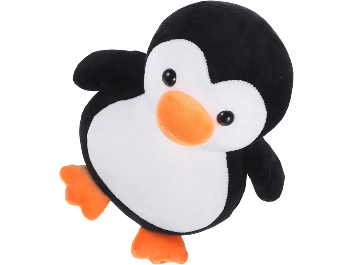 Pinguim De Pelúcia Grande E Macio Com Enchimento Algodão Pp, Boneco