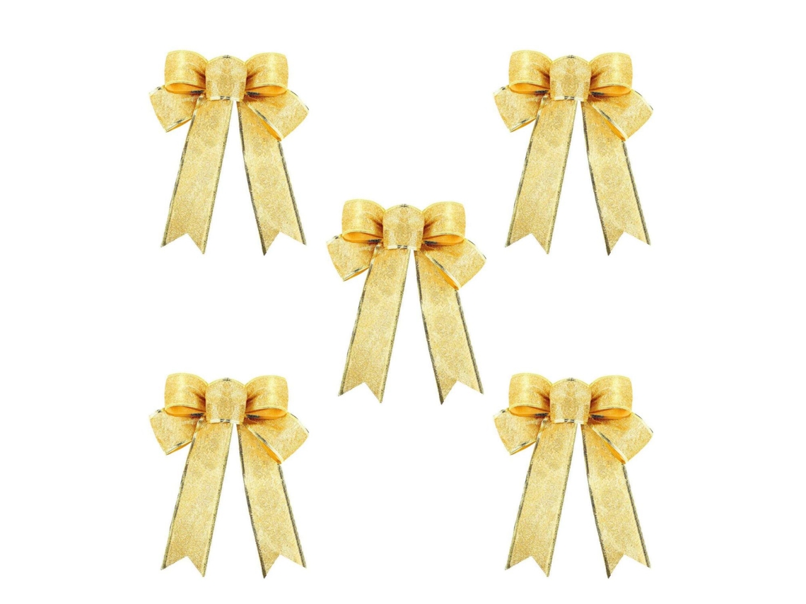 Rosetas de Natal INF (5 Unidades - Dourado)