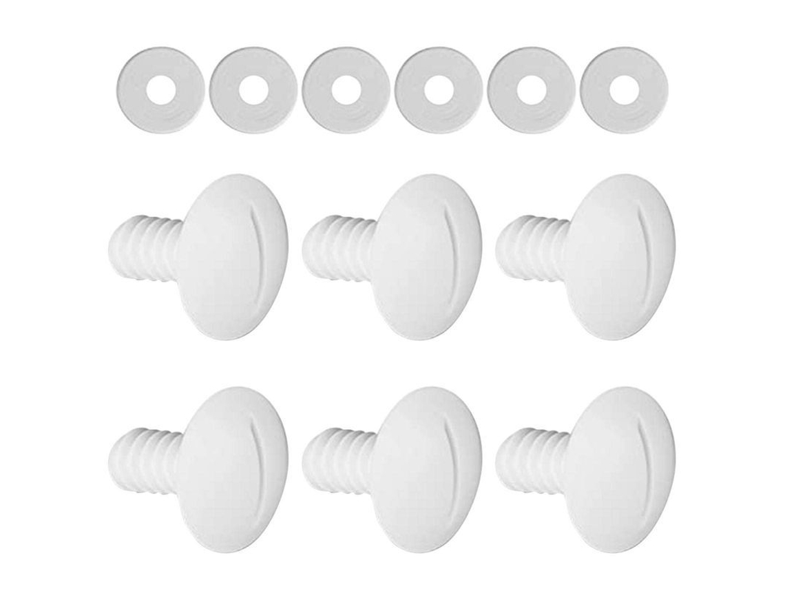 6 Parafusos de Impulsor com arruelas para limpadores de piscina 180/280, duráveis | S/MARCA