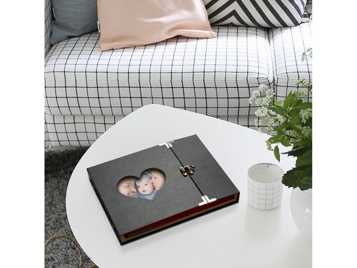 Álbum De Fotos Personalizable Scrapbook Páginas Negras Libro De Fotos Para Pegar Regalo Diy