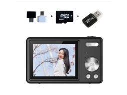 Câmara Digital Tela Lcd De 2,4 Polegadas Com Zoom De 16x E Resolução Hd 1080p (preta - Cartão De 64 Gb) Cuich