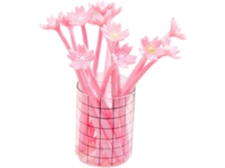 Nuobesty Kit Com 12 Canetas Gel Rosa Ponta Rollerball De Silicone,