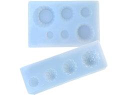 Conjunto de 2 Moldes de Silicone para Sorvete, Criações Artísticas e Resina. SFUSHOS